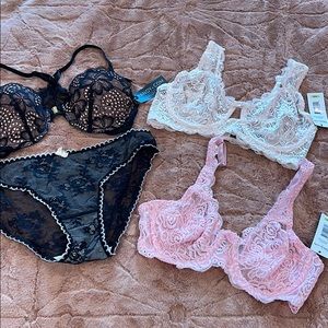 Bundle of beautiful bras and one set